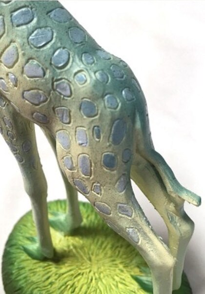Statues Giraffe and Two Legged Dog by Bosch Set Garden of Earthly Delights